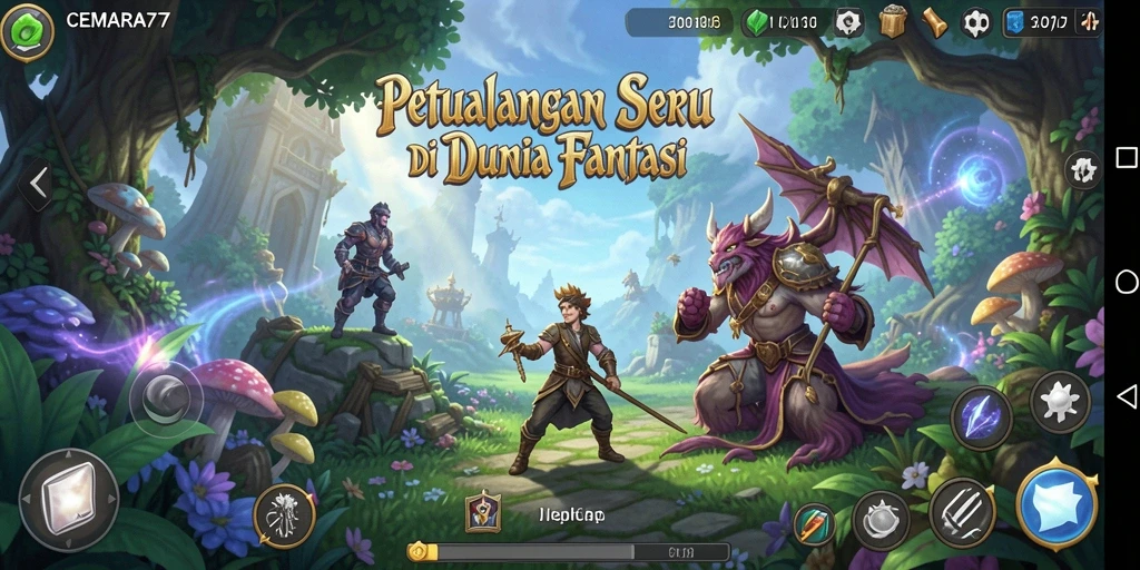 Gameplay CEMARA77 yang menakjubkan dalam dunia petualangan.