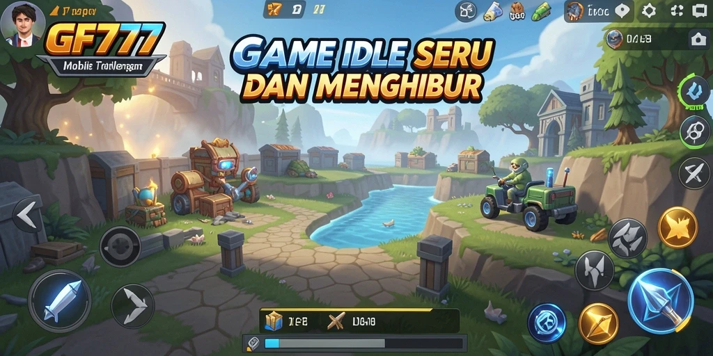 Tampilan gameplay Idle yang menarik dan interaktif.