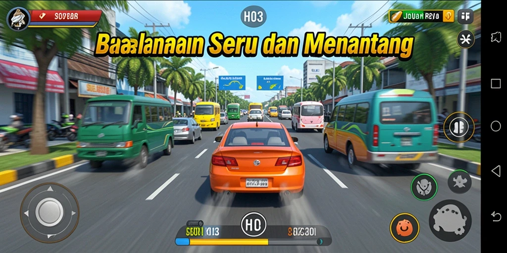 Gameplay seru balap mobil di H03 dengan grafis yang memukau.