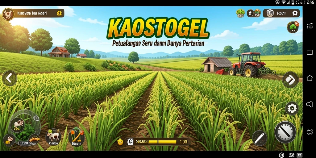 Gameplay KAOSTOGEL yang seru dalam dunia pertanian