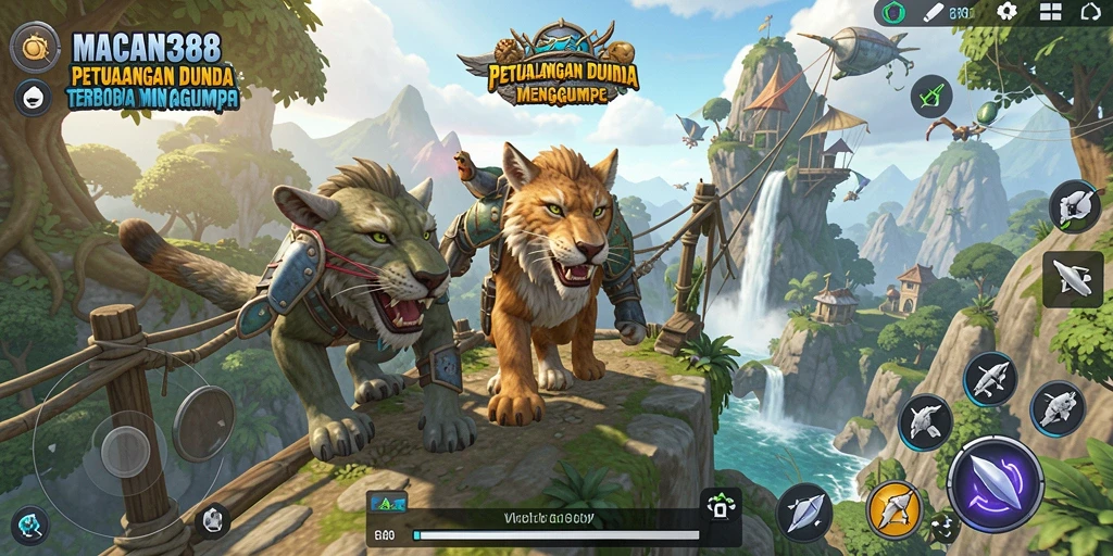 Gameplay epik di dunia terbuka yang luas dan menakjubkan.