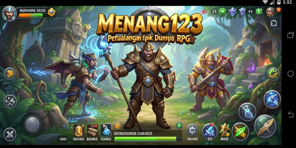 Gameplay RPG yang menakjubkan dalam MENANG123 dengan karakter dan petualangan.
