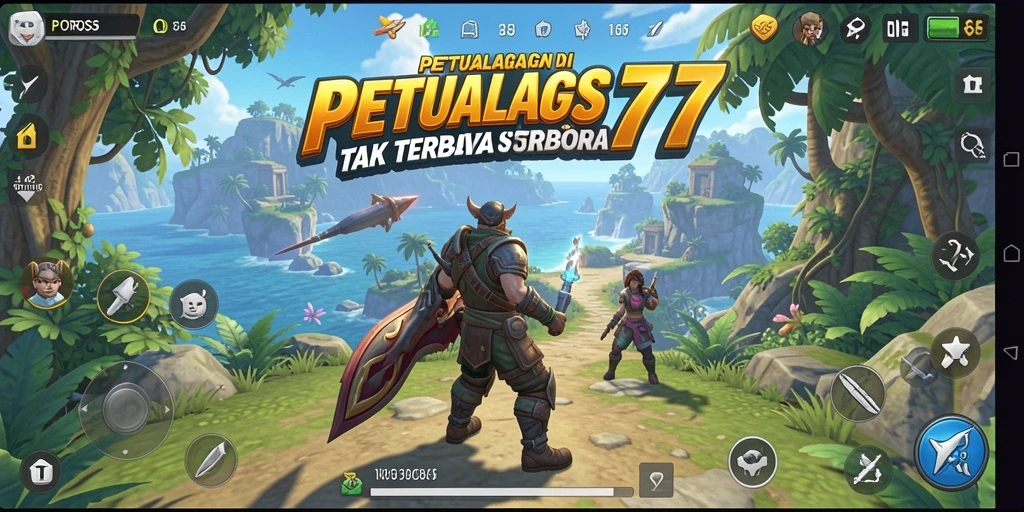 Screenshot menunjukkan gameplay mendalam dalam dunia Open World yang luas.