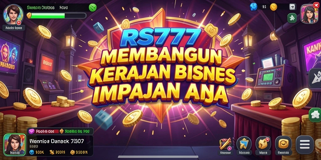 Tampilan gameplay RS777 yang memukau dengan berbagai elemen Tycoon.